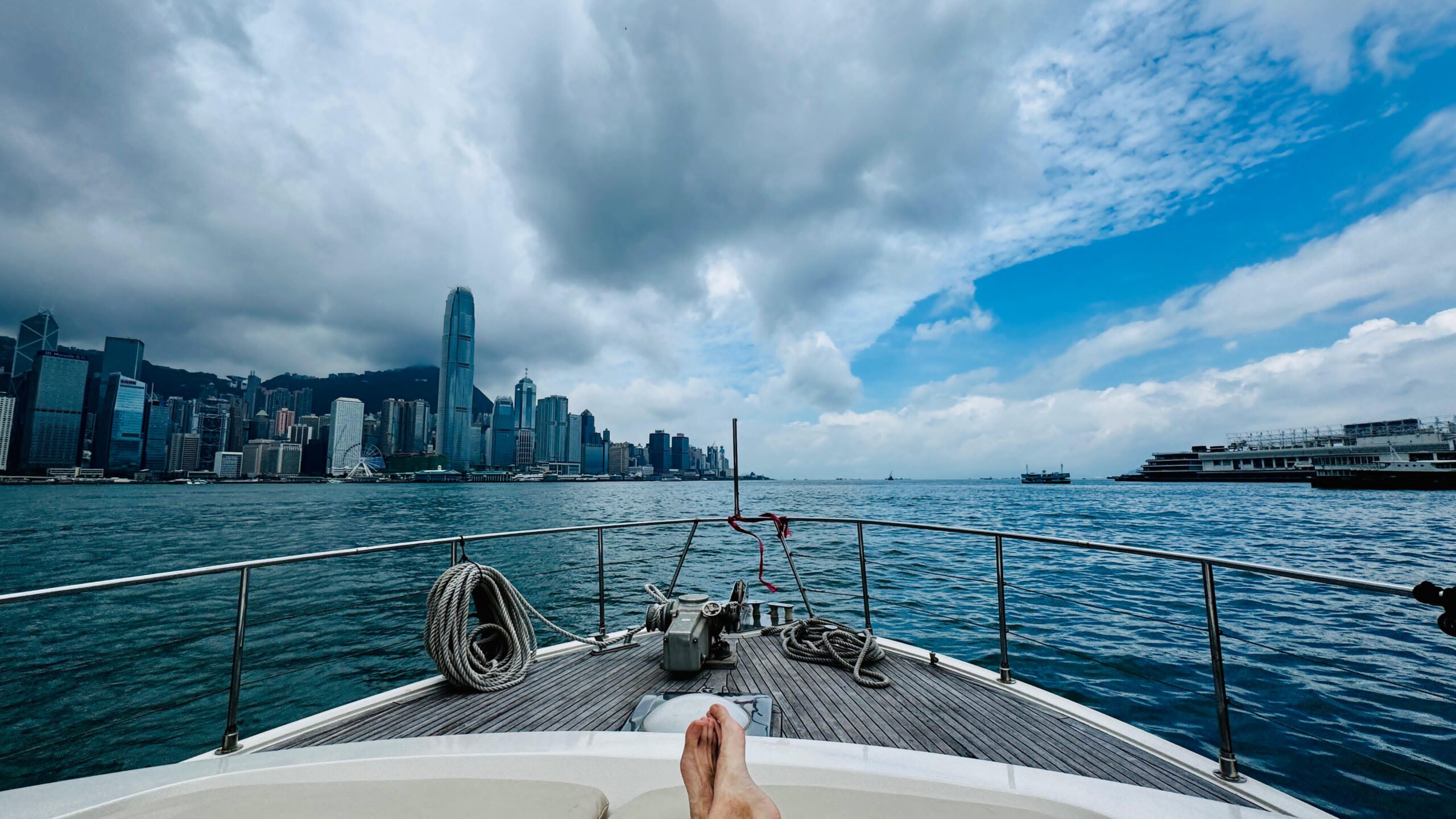 Professional corporate team meeting in a modern Hong Kong boardroom